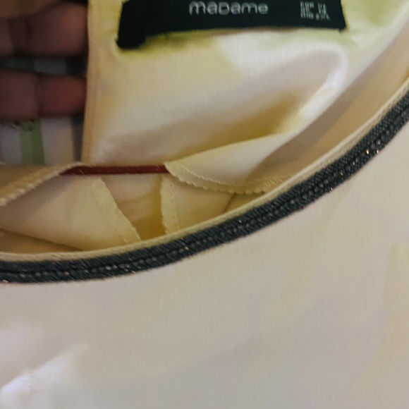 Madame cream top with pleated sleeves! - Picture 6 of 7